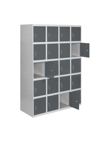Taquilla 1800x1200x500 SIMONLOCKER PROFESIONAL 5 PUERTA 4/20 300(1200)BL/AN marca SIMONRACK