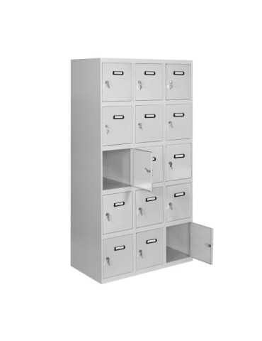 Taquilla 1800x1200x500 SIMONLOCKER 5 PUERTAS 3/15 400 (1200) GRI marca SIMONRACK 2
