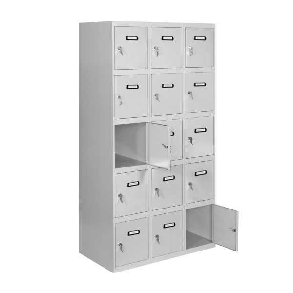 Taquilla 1800x1200x500 SIMONLOCKER 5 PUERTAS 3/15 400 (1200) GRI marca SIMONRACK