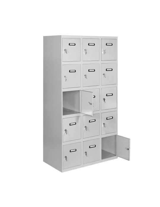 Taquilla 1800x1200x500 SIMONLOCKER 5 PUERTAS 3/15 400 (1200) GRI marca SIMONRACK