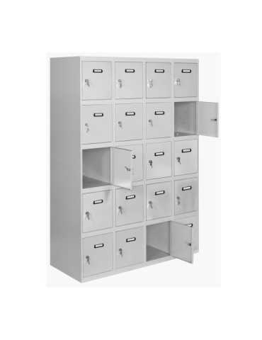 Taquilla 1800x1600x500 SIMONLOCKER 5 PUERTAS 4/20 400 (1600) GRI marca SIMONRACK 2