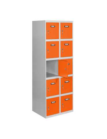 Taquilla 1800x800x500 SIMONLOCKER 5 PUERTAS 2/10 400 (800) GR/NA marca SIMONRACK 2