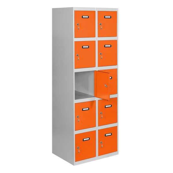 Taquilla 1800x800x500 SIMONLOCKER 5 PUERTAS 2/10 400 (800) GR/NA marca SIMONRACK