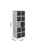 Taquilla 1800x800x500 SIMONLOCKER 5 PUERTAS 2/10 400 (800) GR/AN marca SIMONRACK