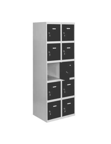 Taquilla 1800x800x500 SIMONLOCKER 5 PUERTAS 2/10 400 (800) GR/AN marca SIMONRACK 2