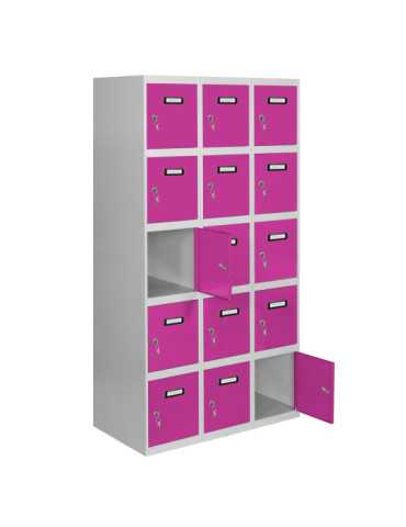 Taquilla 1800x1200x500 SIMONLOCKER 5 PUERTAS 3/15 400 (1200) GR/RS marca SIMONRACK 2