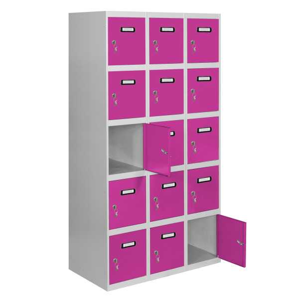 Taquilla 1800x1200x500 SIMONLOCKER 5 PUERTAS 3/15 400 (1200) GR/RS marca SIMONRACK