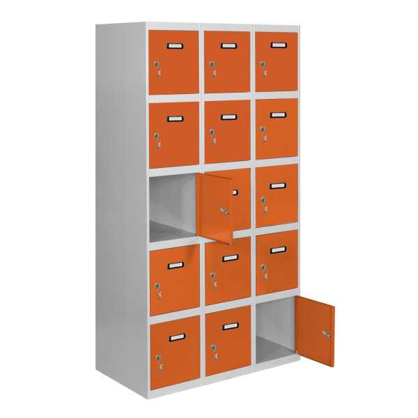 Taquilla 1800x1200x500 SIMONLOCKER 5 PUERTAS 3/15 400 (1200) GR/NA marca SIMONRACK