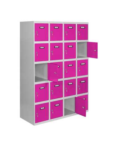 Taquilla 1800x1600x500 SIMONLOCKER 5 PUERTAS 4/20 400 (1600) GR/RS marca SIMONRACK 2