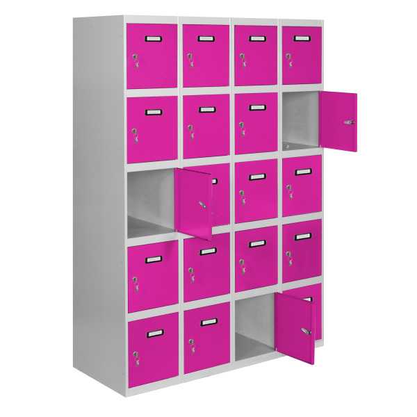 Taquilla 1800x1600x500 SIMONLOCKER 5 PUERTAS 4/20 400 (1600) GR/RS marca SIMONRACK