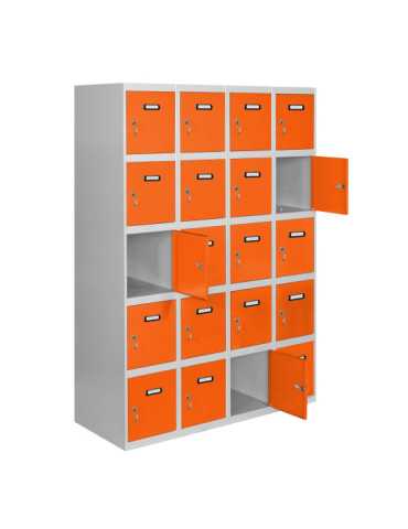 Taquilla 1800x1600x500 SIMONLOCKER 5 PUERTAS 4/20 400 (1600) GR/NA marca SIMONRACK 2
