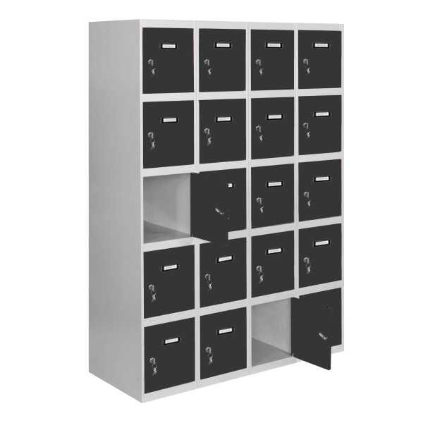 Taquilla 1800x1600x500 SIMONLOCKER 5 PUERTAS 4/20 400 (1600) GR/AN marca SIMONRACK