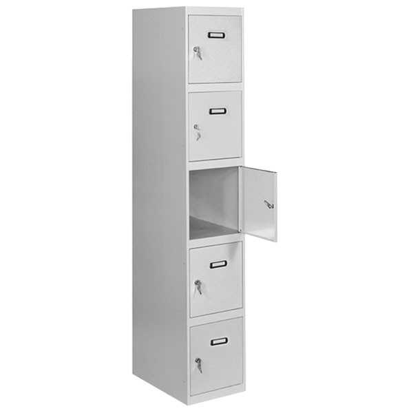 Taquilla 1800x300x500 SIMONLOCKER PROFESIONAL 5 PUERTA 1/5 300 IN GRIS marca SIMONRACK