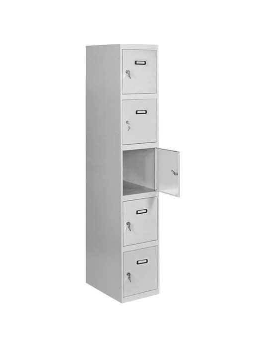 Taquilla 1800x400x500 SIMONLOCKER PROFESIONAL 5 PUERTA 1/5 400 IN GRIS marca SIMONRACK