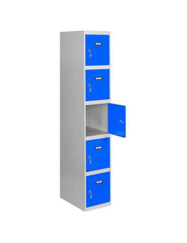 Taquilla 1800x300x500 SIMONLOCKER PROFESIONAL 5 PUERTA 1/5 300 IN GR/AZ marca SIMONRACK 2
