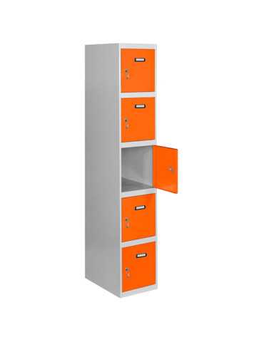 Taquilla 1800x300x500 SIMONLOCKER PROFESIONAL 5 PUERTA 1/5 300 IN GR/NA marca SIMONRACK 2