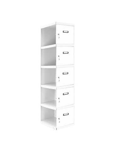 Taquilla 1800x300x500 SIMONLOCKER PROFESIONAL 5 PUERTA 1/5 300 ADI GR/BL marca SIMONRACK 2