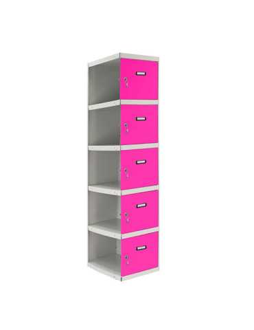 Taquilla 1800x300x500 SIMONLOCKER PROFESIONAL 5 PUERTA 1/5 300 ADI GR/RS marca SIMONRACK 2