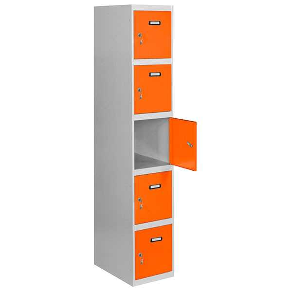 Taquilla 1800x400x500 SIMONLOCKER PROFESIONAL 5 PUERTA 1/5 400 IN GR/NA marca SIMONRACK