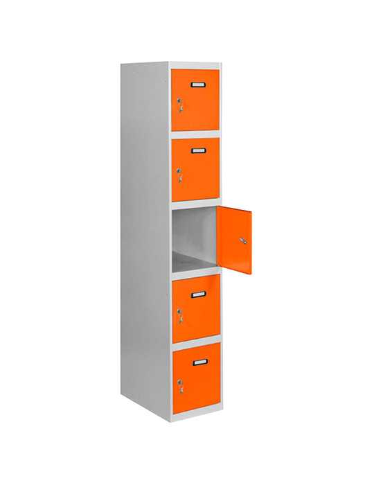 Taquilla 1800x400x500 SIMONLOCKER PROFESIONAL 5 PUERTA 1/5 400 IN GR/NA marca SIMONRACK