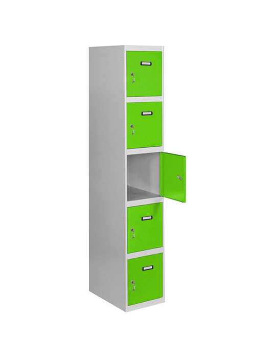 Taquilla 1800x400x500 SIMONLOCKER PROFESIONAL 5 PUERTA 1/5 400 IN GR/VE marca SIMONRACK