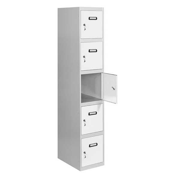 Taquilla 1800x400x500 SIMONLOCKER PROFESIONAL 5 PUERTA 1/5 400 IN GR/BL marca SIMONRACK