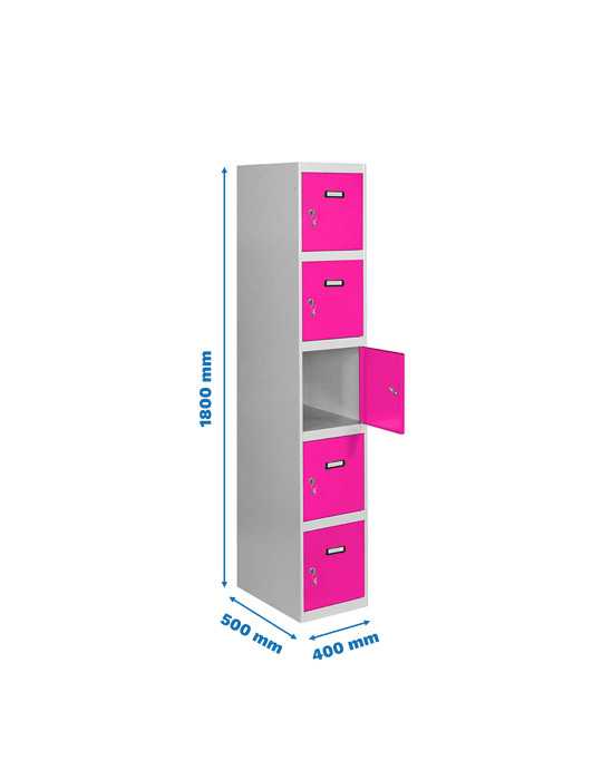 Taquilla 1800x400x500 SIMONLOCKER PROFESIONAL 5 PUERTA 1/5 400 IN GR/RS marca SIMONRACK