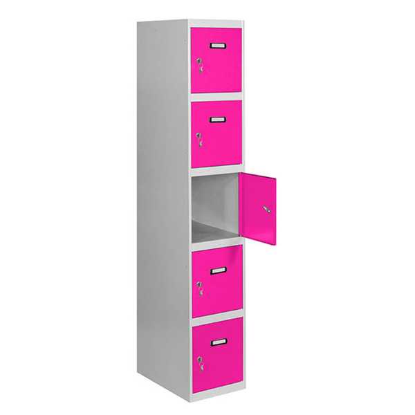 Taquilla 1800x400x500 SIMONLOCKER PROFESIONAL 5 PUERTA 1/5 400 IN GR/RS marca SIMONRACK