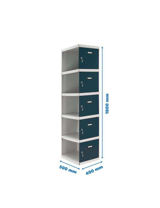 Taquilla 1800x400x500 SIMONLOCKER PROFESIONAL 5 PUERTA 1/5 400 ADI GR/AN marca SIMONRACK