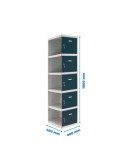 Taquilla 1800x400x500 SIMONLOCKER PROFESIONAL 5 PUERTA 1/5 400 ADI GR/AN marca SIMONRACK