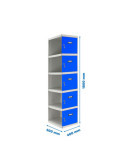 Taquilla 1800x400x500 SIMONLOCKER PROFESIONAL 5 PUERTA 1/5 400 ADI GR/AZ marca SIMONRACK