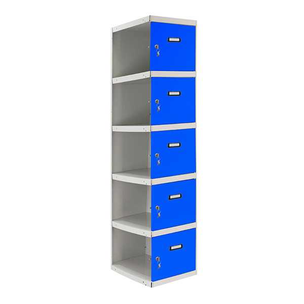 Taquilla 1800x400x500 SIMONLOCKER PROFESIONAL 5 PUERTA 1/5 400 ADI GR/AZ marca SIMONRACK