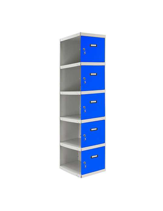 Taquilla 1800x400x500 SIMONLOCKER PROFESIONAL 5 PUERTA 1/5 400 ADI GR/AZ marca SIMONRACK