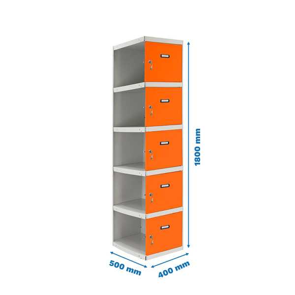Taquilla 1800x400x500 SIMONLOCKER PROFESIONAL 5 PUERTA 1/5 400 ADI GR/NA marca SIMONRACK