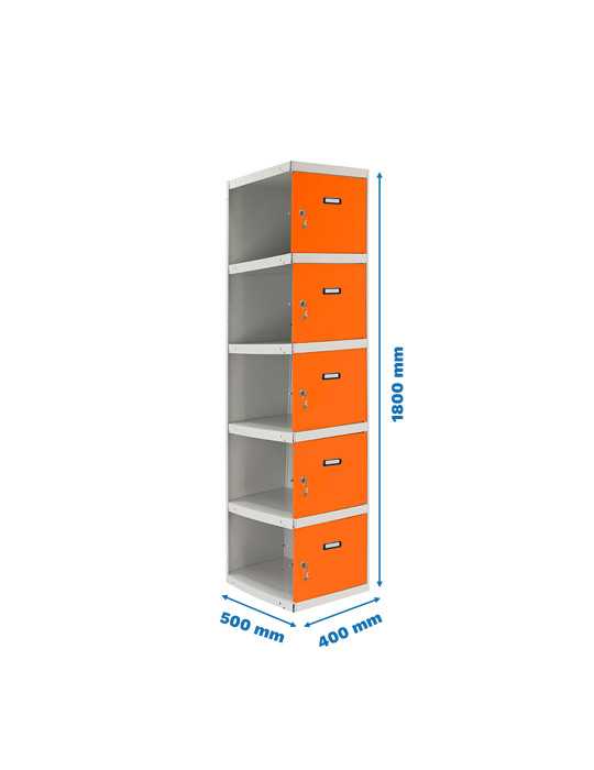 Taquilla 1800x400x500 SIMONLOCKER PROFESIONAL 5 PUERTA 1/5 400 ADI GR/NA marca SIMONRACK