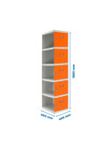 Taquilla 1800x400x500 SIMONLOCKER PROFESIONAL 5 PUERTA 1/5 400 ADI GR/NA marca SIMONRACK