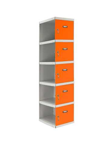 Taquilla 1800x400x500 SIMONLOCKER PROFESIONAL 5 PUERTA 1/5 400 ADI GR/NA marca SIMONRACK 2