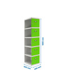 Taquilla 1800x400x500 SIMONLOCKER PROFESIONAL 5 PUERTA 1/5 400 ADI GR/VE marca SIMONRACK