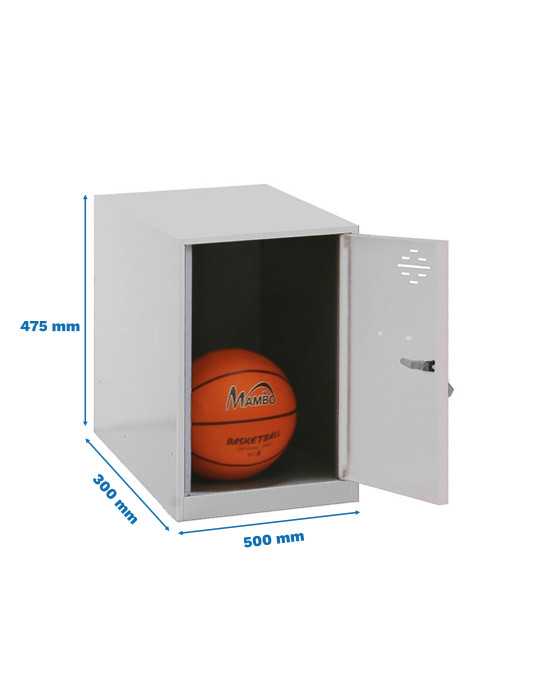 Taquilla 475x300x500 SIMONLOCKER DISM. MINI 475x300x500 mm GR/OSC marca SIMONRACK