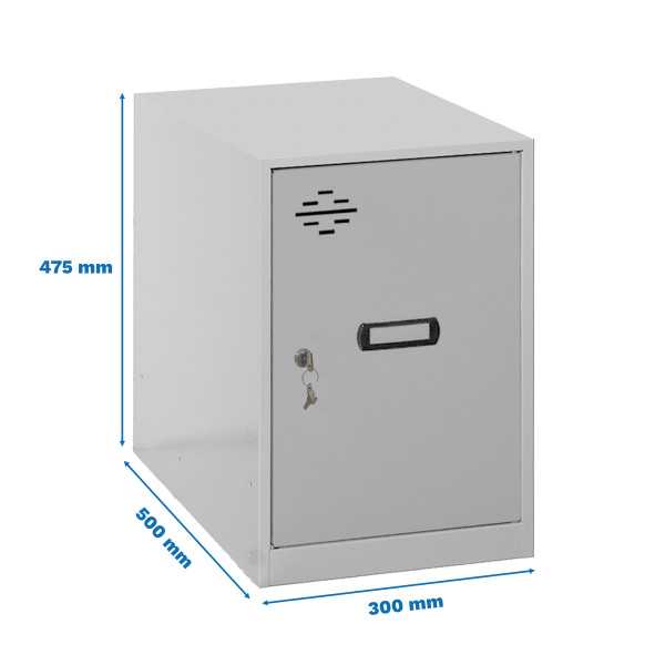Taquilla 475x300x500 SIMONLOCKER DISM. MINI 475x300x500 mm GRIS marca SIMONRACK