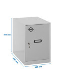 Taquilla 475x300x500 SIMONLOCKER DISM. MINI 475x300x500 mm GRIS marca SIMONRACK