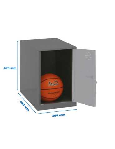 Taquilla 475x300x500 SIMONLOCKER DISM. MINI 475x300x500 mm ANT/GR marca SIMONRACK