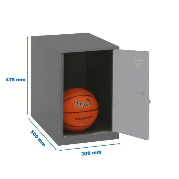 Taquilla 475x300x500 SIMONLOCKER DISM. MINI 475x300x500 mm ANT/GR marca SIMONRACK
