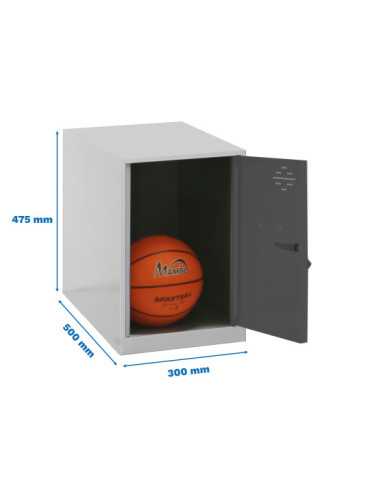 Taquilla 475x300x500 SIMONLOCKER DISM. MINI 475x300x500 mm GR/ANT marca SIMONRACK