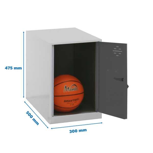 Taquilla 475x300x500 SIMONLOCKER DISM. MINI 475x300x500 mm GR/ANT marca SIMONRACK