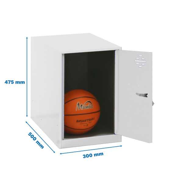 Taquilla 475x300x500 SIMONLOCKER DISM. MINI 475x300x500 mm BLA/BLA marca SIMONRACK