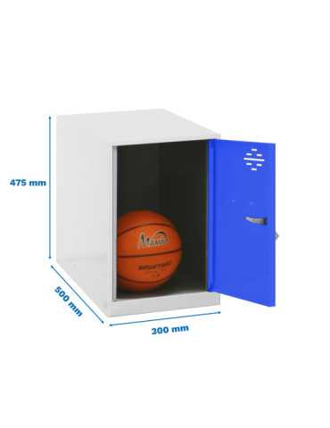 Taquilla 475x300x500 SIMONLOCKER DISM. MINI 475x300x500 mm BLA/AZU marca SIMONRACK