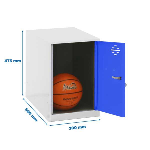 Taquilla 475x300x500 SIMONLOCKER DISM. MINI 475x300x500 mm BLA/AZU marca SIMONRACK