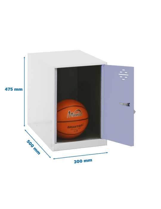 Taquilla 475x300x500 SIMONLOCKER DISM. MINI 475x300x500 mm BLA/GR marca SIMONRACK