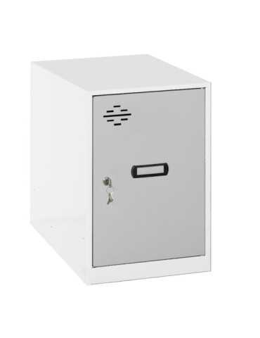 Taquilla 475x300x500 SIMONLOCKER DISM. MINI 475x300x500 mm BLA/GR marca SIMONRACK 2